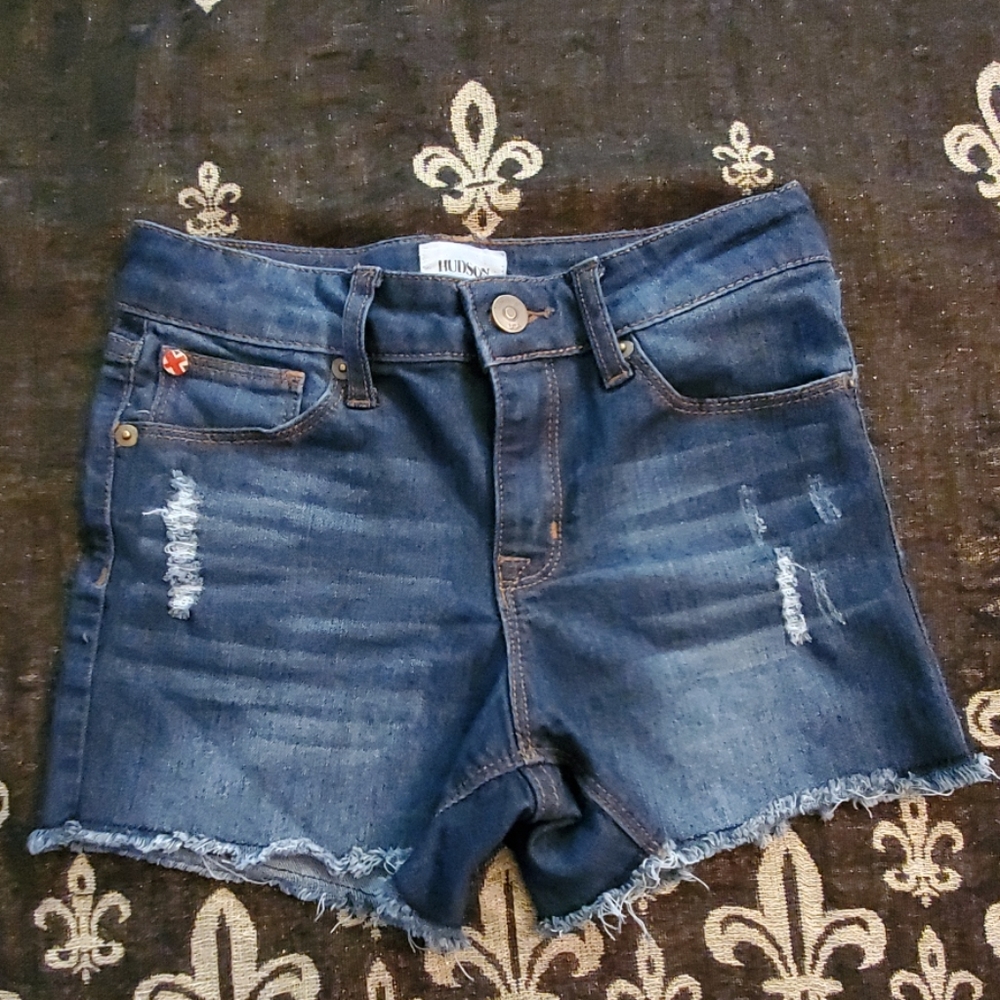 Distressed Denim Shorts